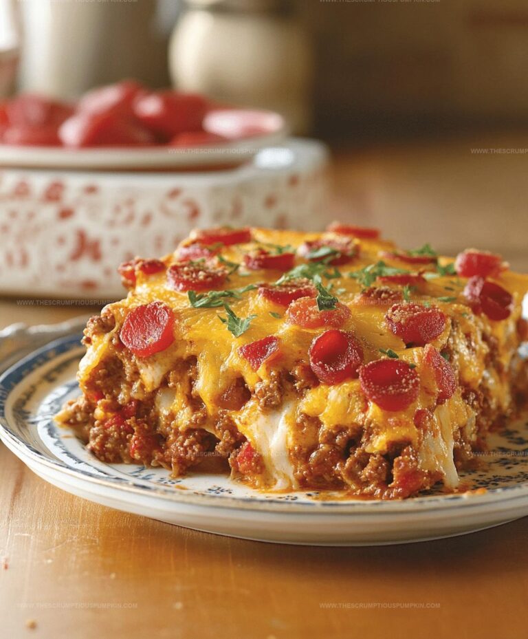 Southern Five Layer Beef Casserole Recipe