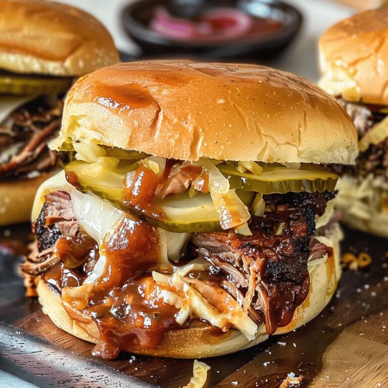 Easy BBQ Brisket Sandwich (Slow Cooker) Recipe