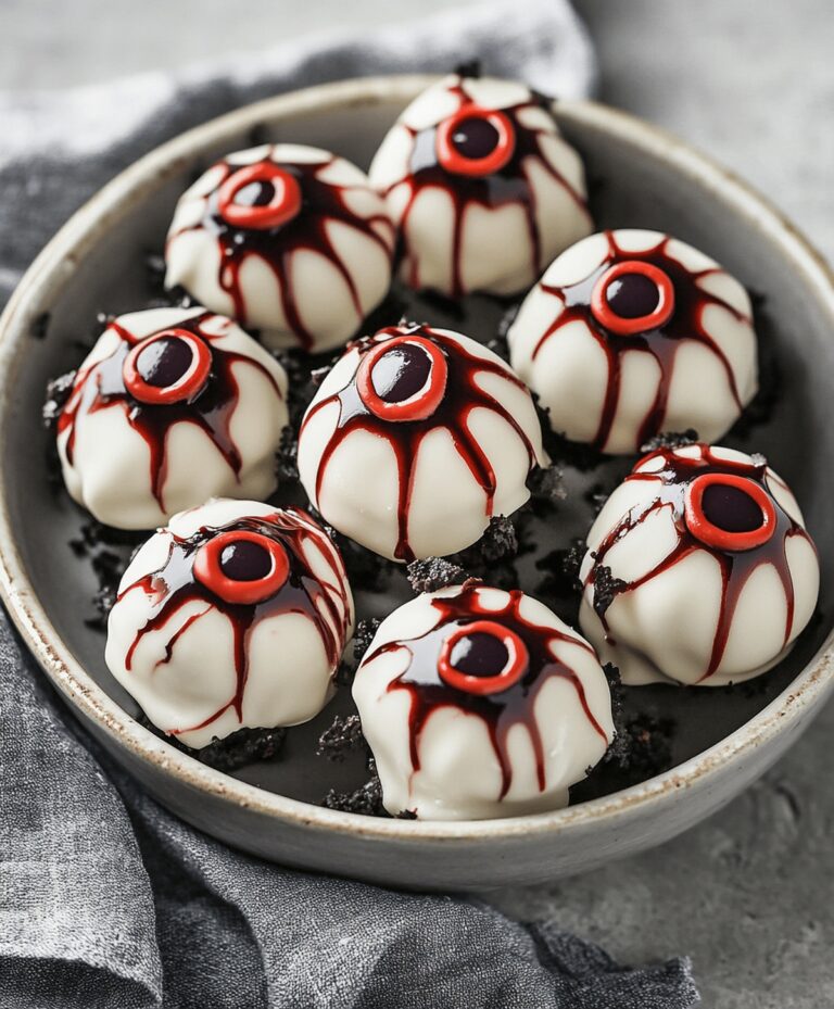 Halloween Bloodshot Eyeballs Candy Recipe