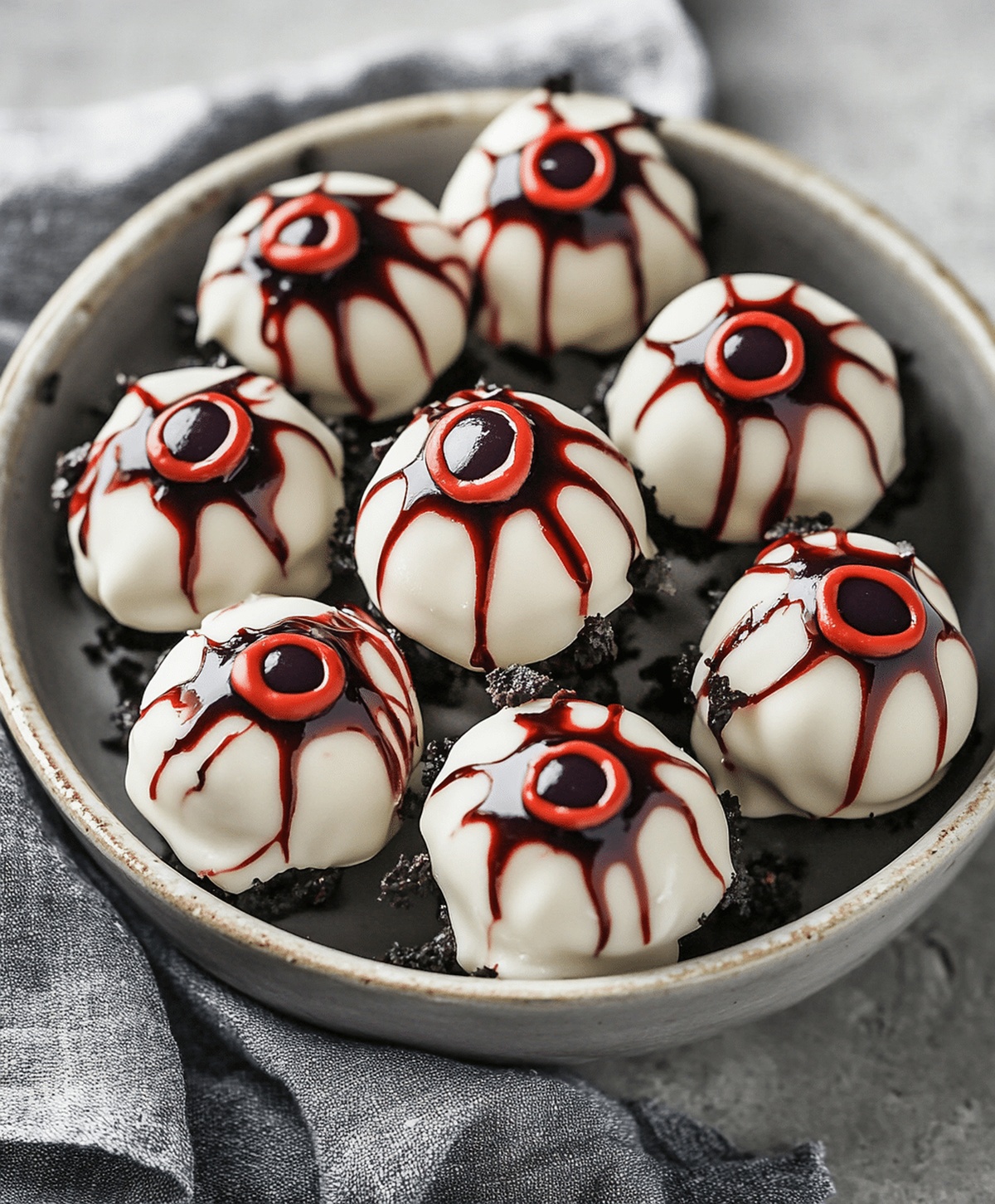 Halloween Bloodshot Eyeballs Candy Recipe