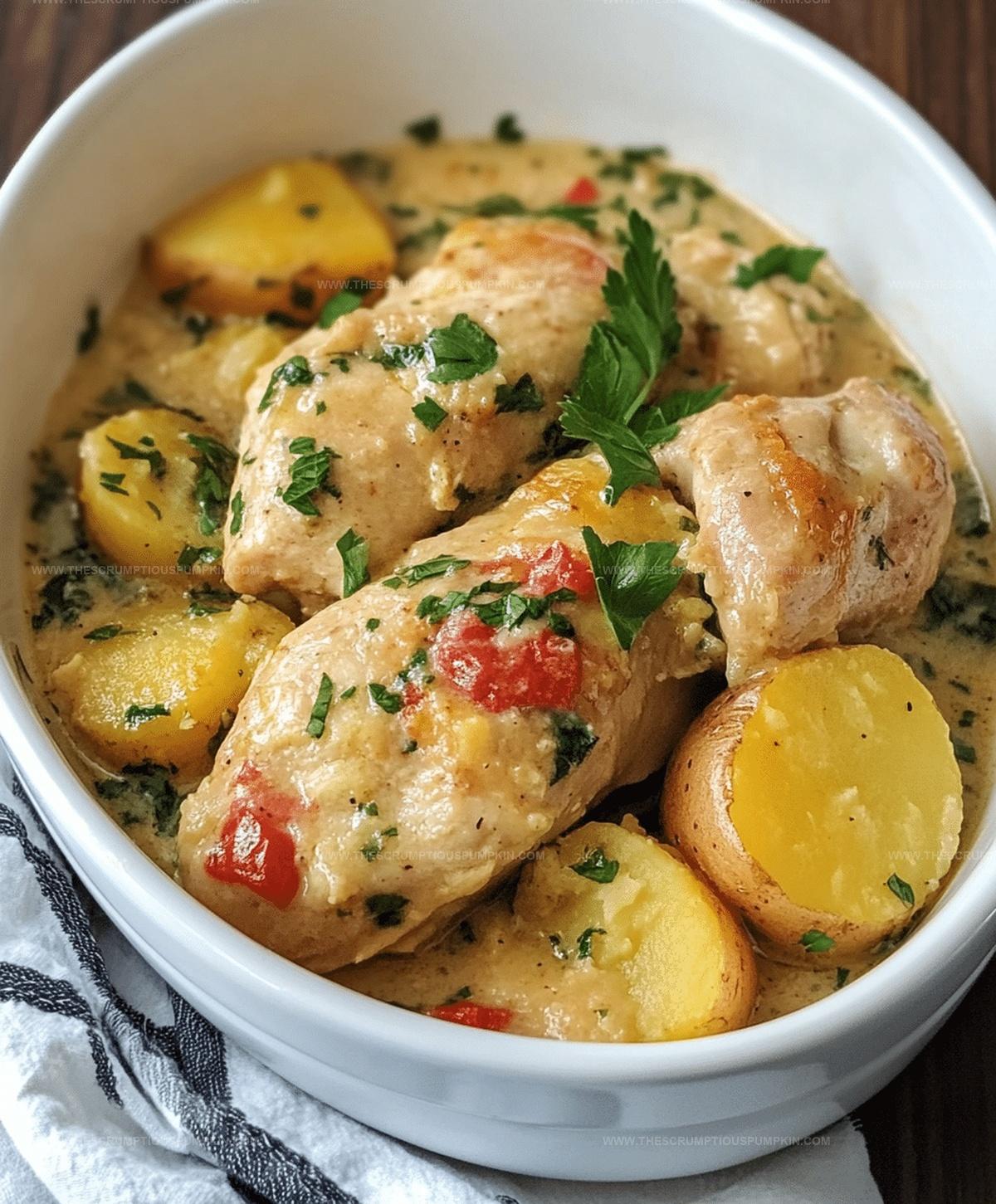 Italian Crockpot Chicken And Potatoes Recipe
