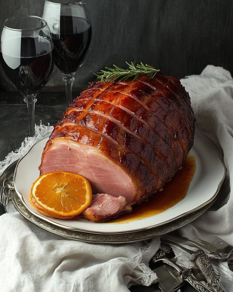 Caramelized Brown Sugar and Rum-Glazed Ham Recipe