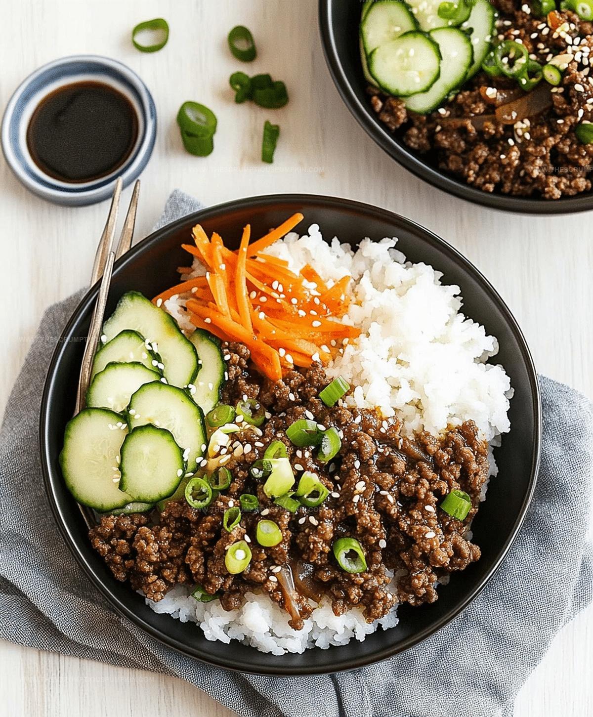 Delicious Korean Ground Beef Bowl Recipe