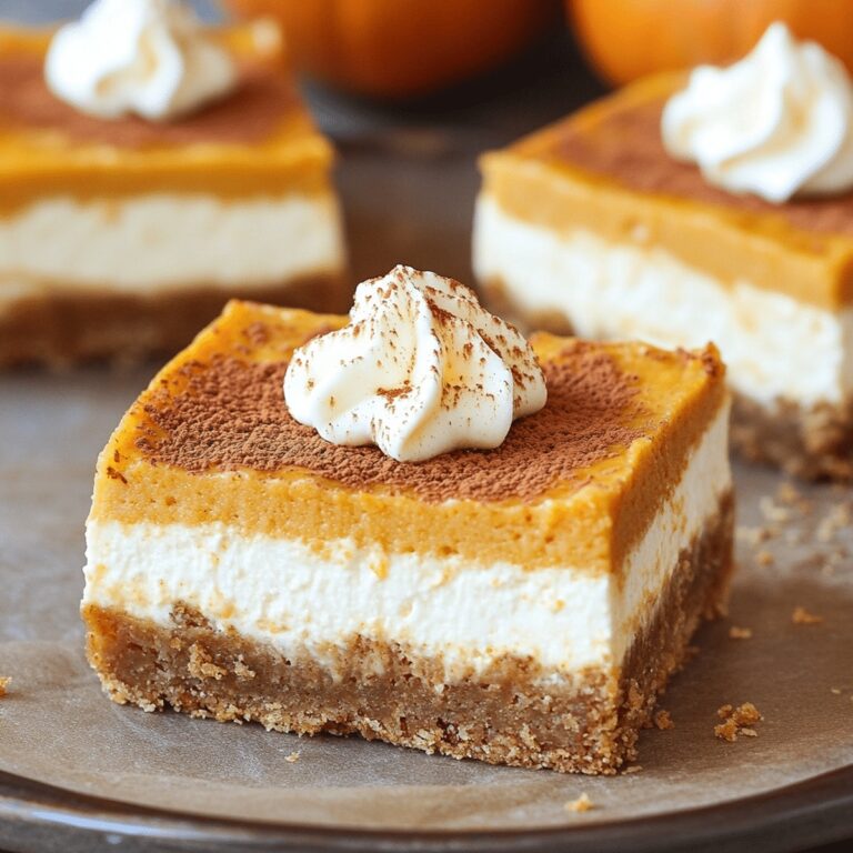 Pumpkin Cheesecake Bars Recipe
