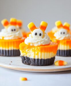 Mini Candy Corn Cheesecakes Recipe