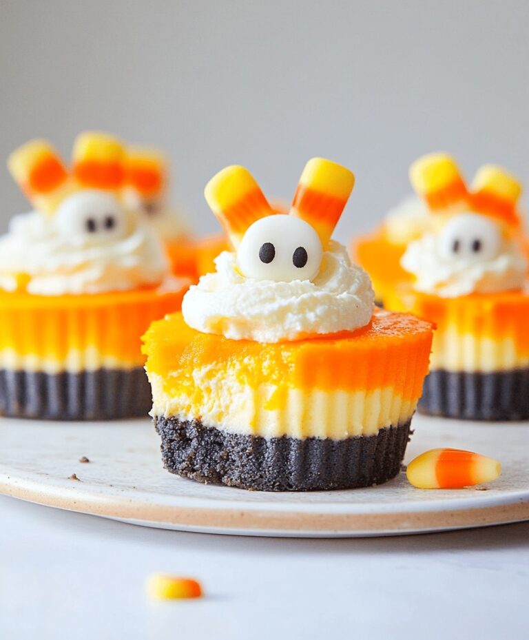Mini Candy Corn Cheesecakes Recipe