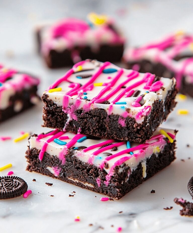 Decadent Birthday Cake Oreo Fudge Brownies Recipe