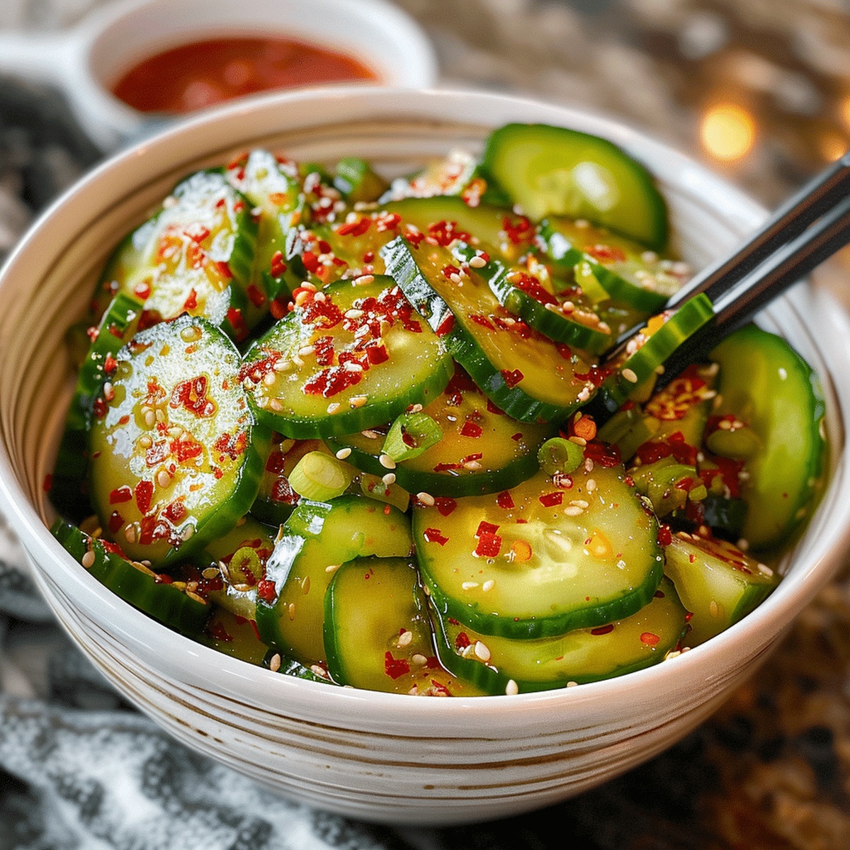 Easy Korean Cucumber Salad Recipe
