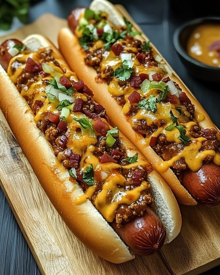 Loaded Chili Cheese Dogs with Spicy Goodness Recipe