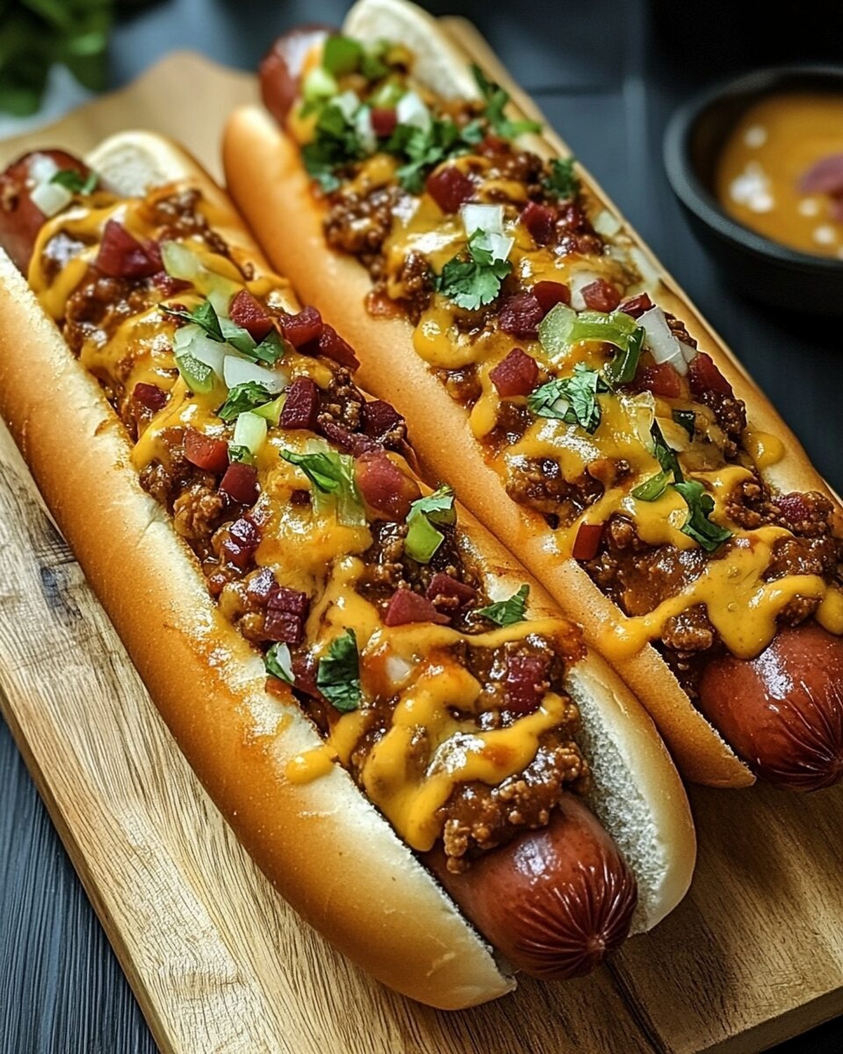Loaded Chili Cheese Dogs with Spicy Goodness Recipe