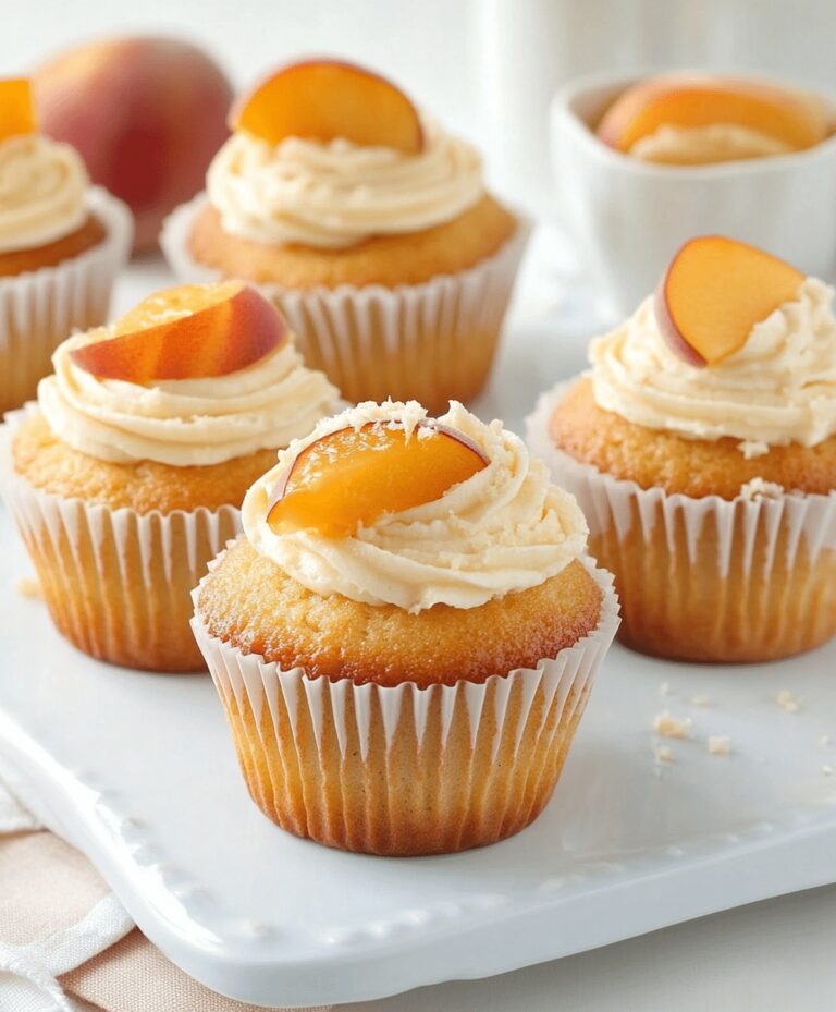 Honey Peach Cream Cheese Cupcakes Recipe