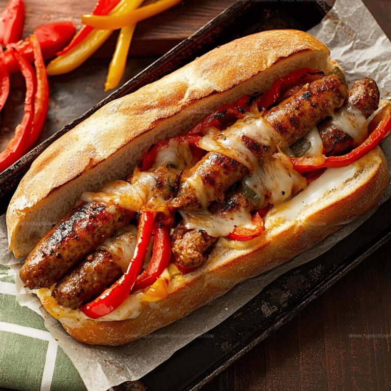 Firecracker Sausage And Peppers Sandwich With Cheese Recipe