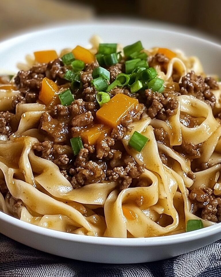 Savory Mongolian Beef and Noodle Stir Fry Recipe