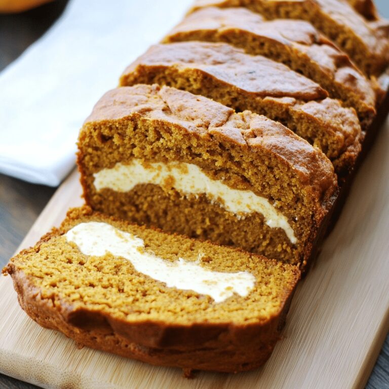 Cream Cheese Filled Pumpkin Bread Recipe