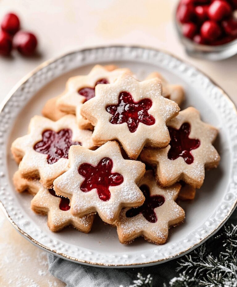 Cherry Almond Linzer Cookies Recipe