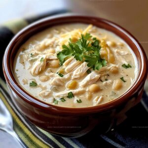 Silky White Chicken Chili Recipe