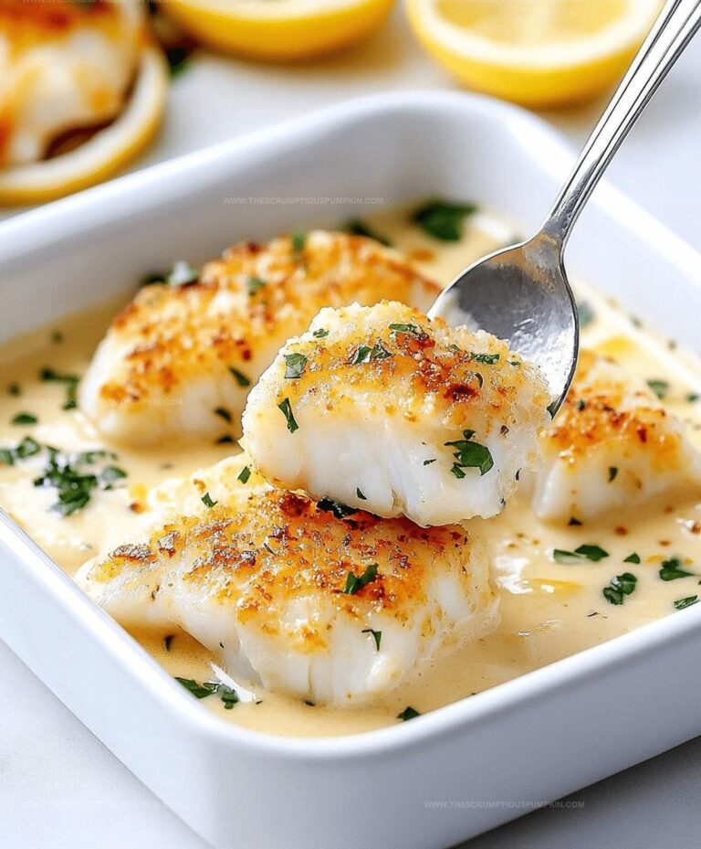 Tasty Baked Cod In Coconut Lemon Cream Sauce Recipe