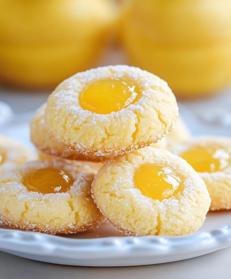 Lemon Thumbprint Cookies Recipe