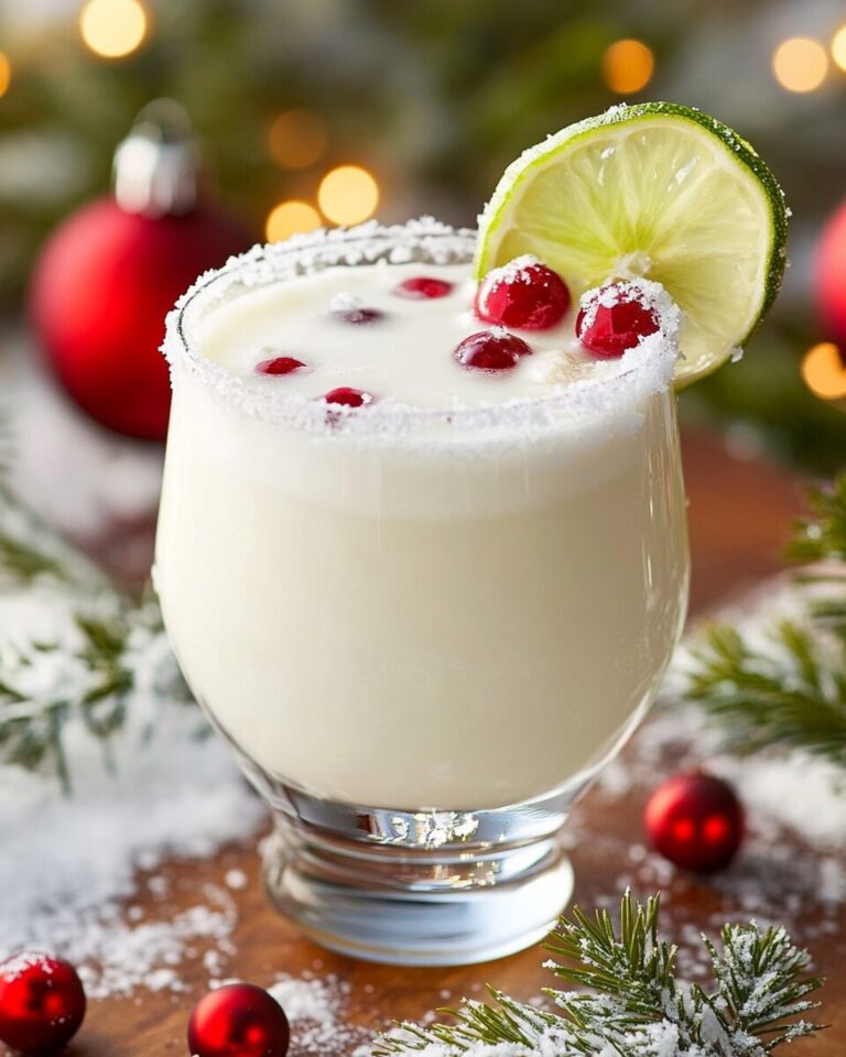 Frosty Coconut-Lime Holiday Margarita Recipe