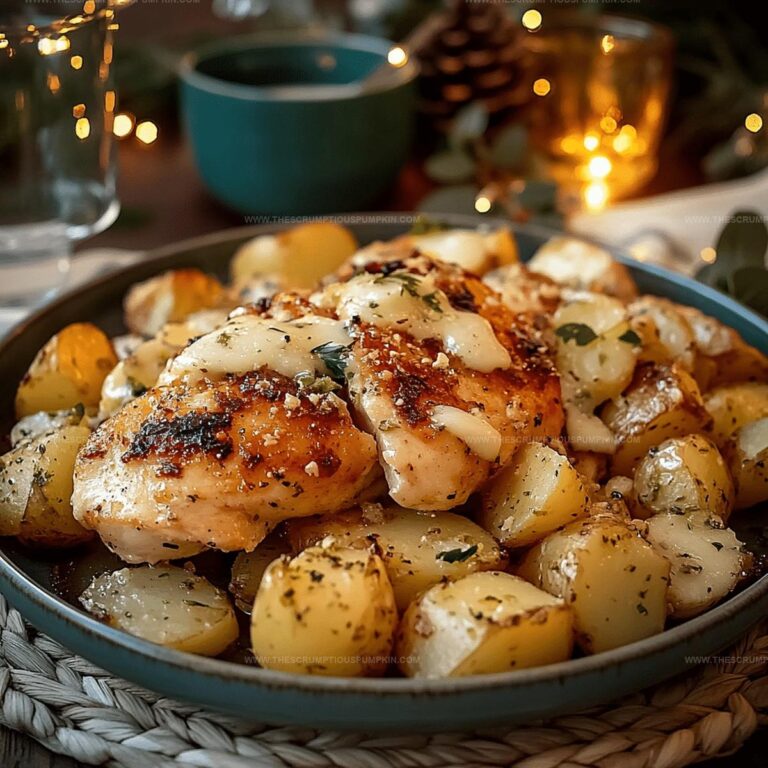 Piquant Garlic Parmesan Chicken And Potatoes Recipe