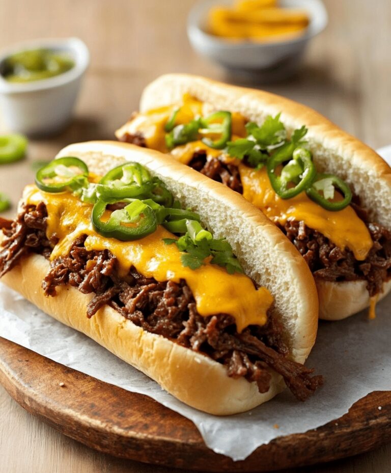 Cheesy Hot Beef Sandwich Recipe