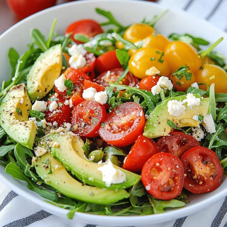 Easy Tomato, Avocado and Arugula Salad Recipe