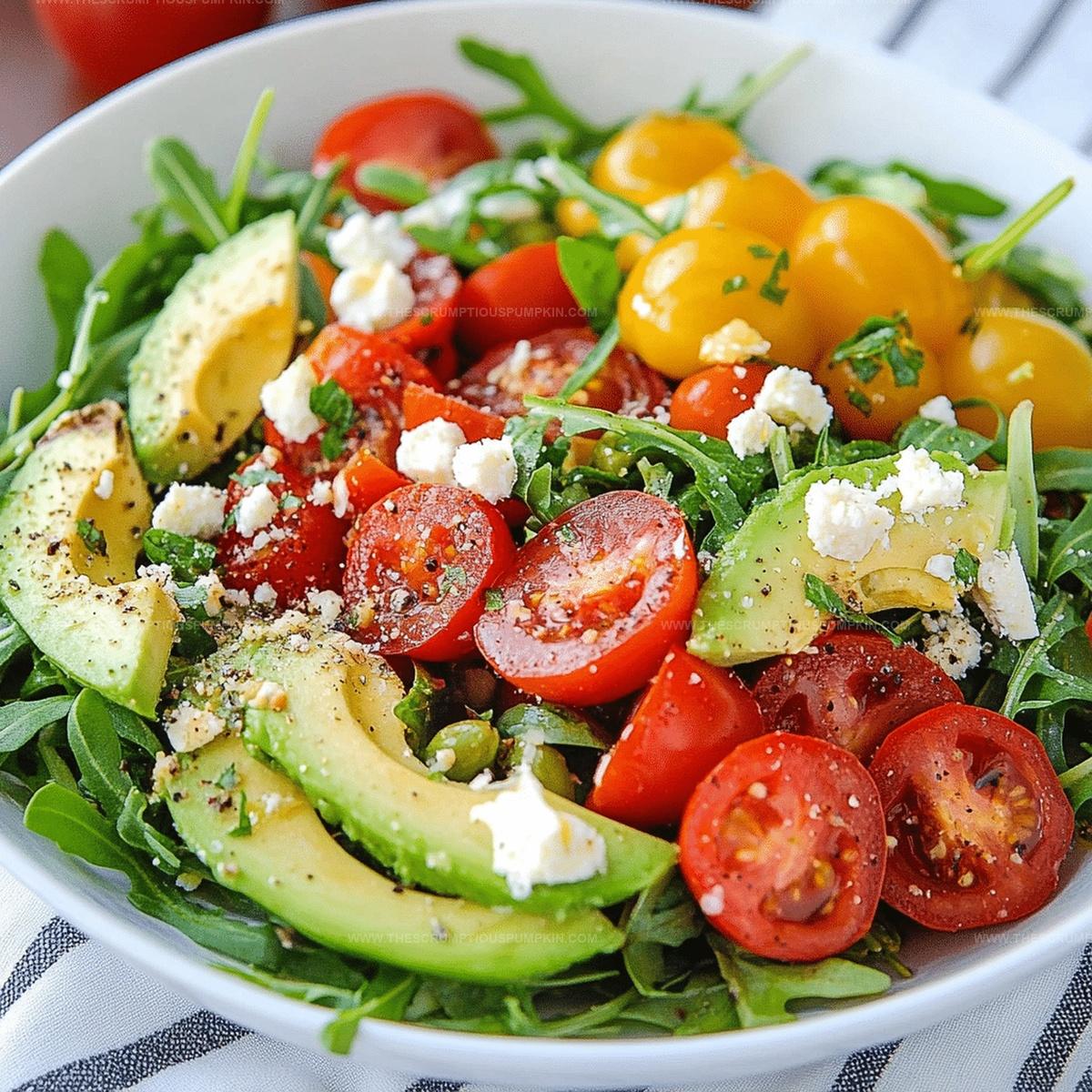 Easy Tomato, Avocado and Arugula Salad Recipe