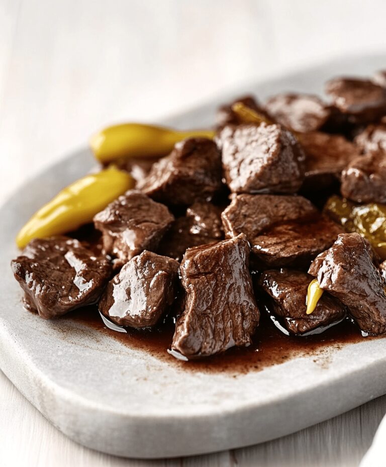 Easy Slow Cooker Mississippi Steak Bites Recipe