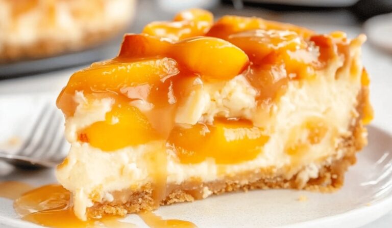 Orchard Peach Cobbler Cheesecake Recipe