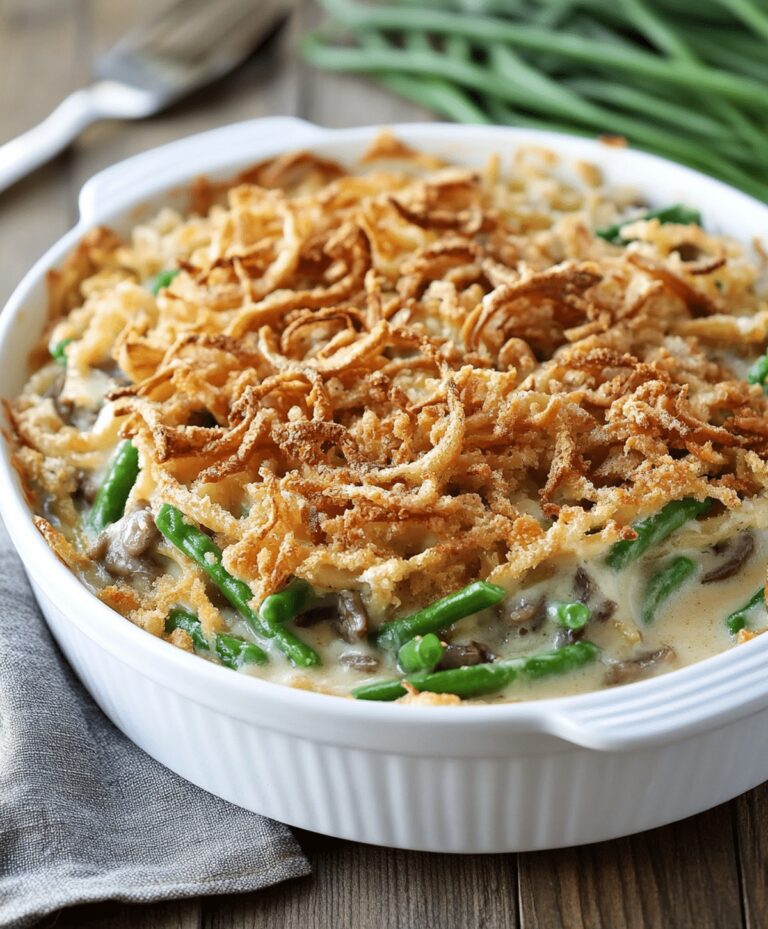 Traditional Green Bean Casserole Recipe