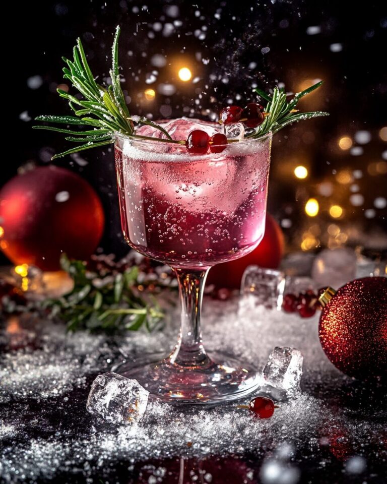 Sparkling Mistletoe Cosmo Recipe