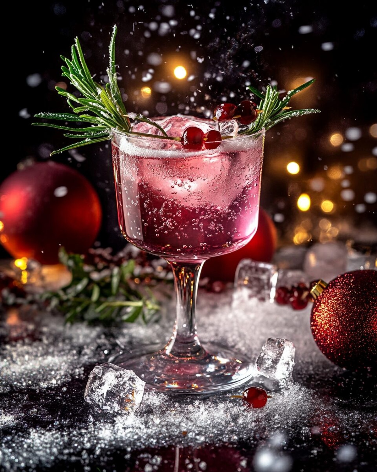 Sparkling Mistletoe Cosmo Recipe