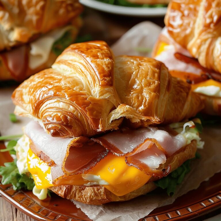 Croissant Breakfast Sandwiches Recipe
