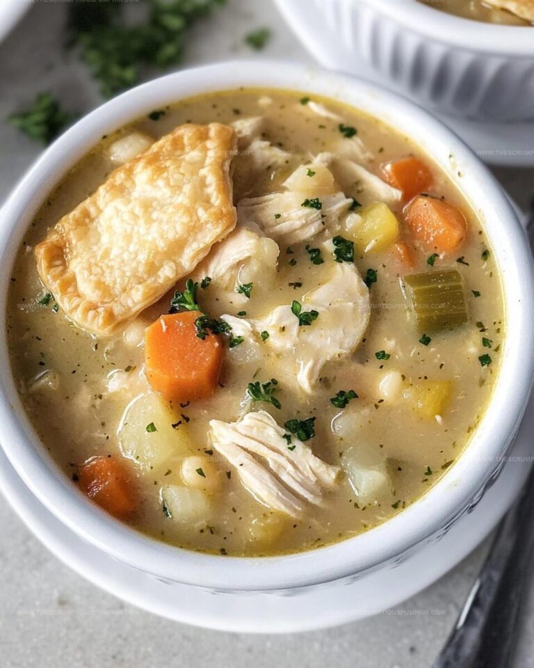 Hearty and Creamy Chicken Pot Pie Soup Recipe