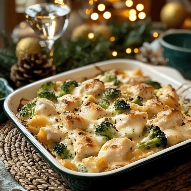 Oven-Baked Chicken And Broccoli Baked Alfredo Recipe