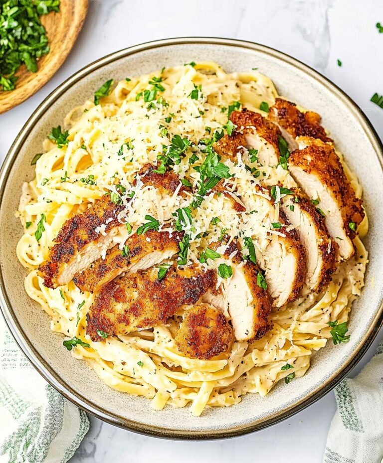 Crispy Chicken With Creamy Pasta Recipe