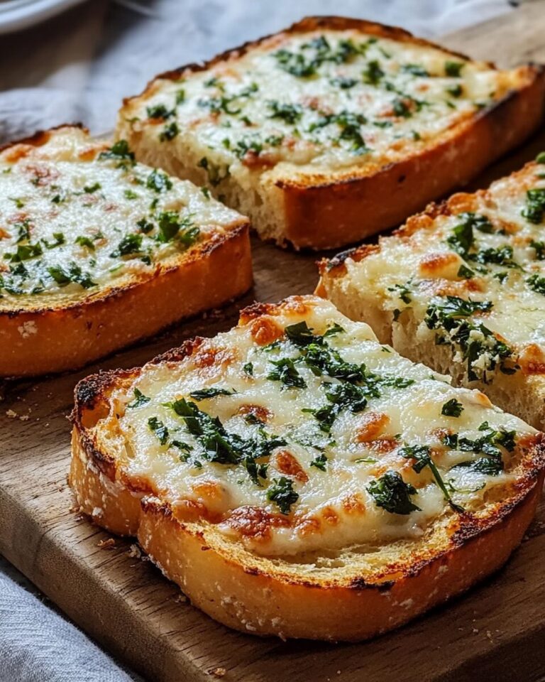 Italian Garlic Bread with Herb Butter and Mozzarella Recipe