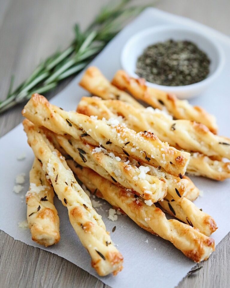 Rosemary Parmesan Cheese Straws Recipe