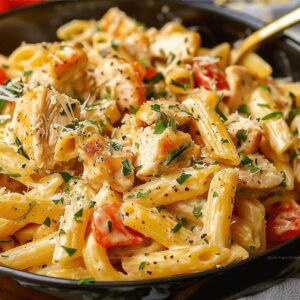 Creamy Garlic Chicken Pasta Recipe