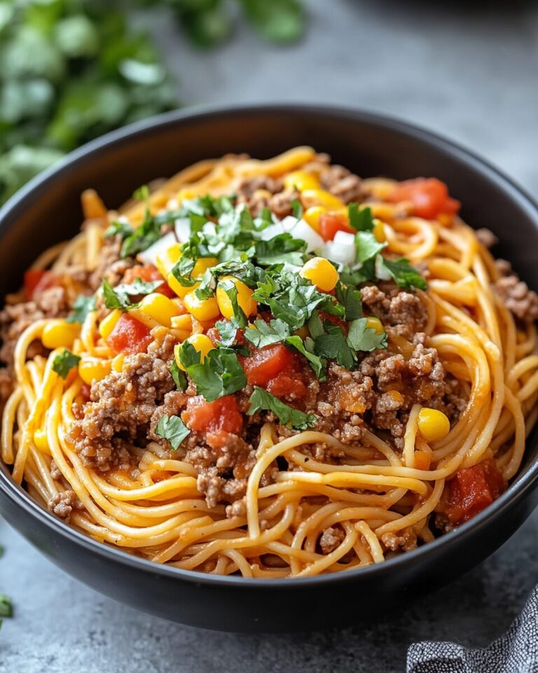 Slow-Cooked Taco-Flavored Spaghetti Delight Recipe