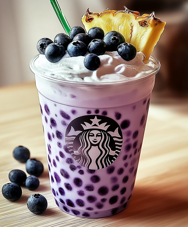 Pineapple Blueberry Frappuccino Recipe