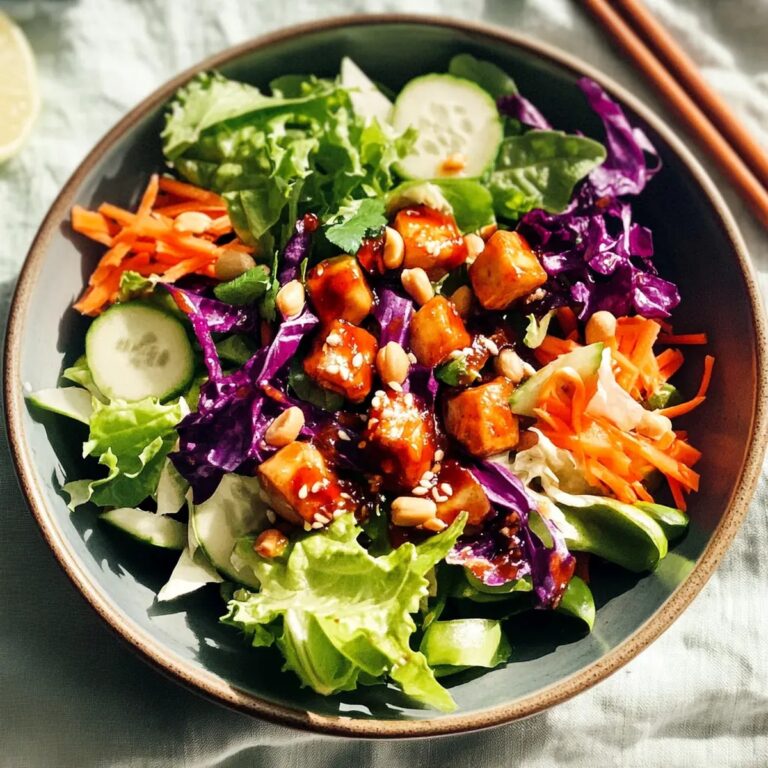 Spring Roll Salad with Peanut Dressing Recipe