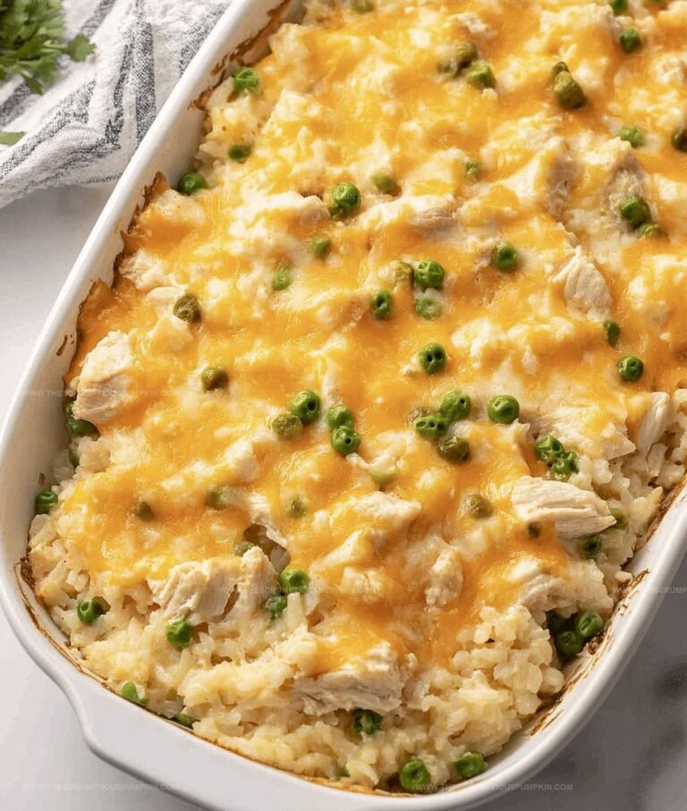Cheesy Chicken And Rice Casserole Recipe