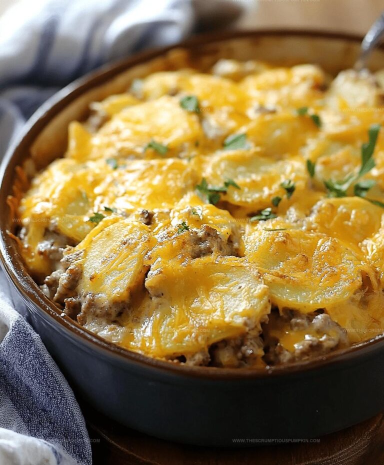 Layered Hamburger Potato Casserole Recipe