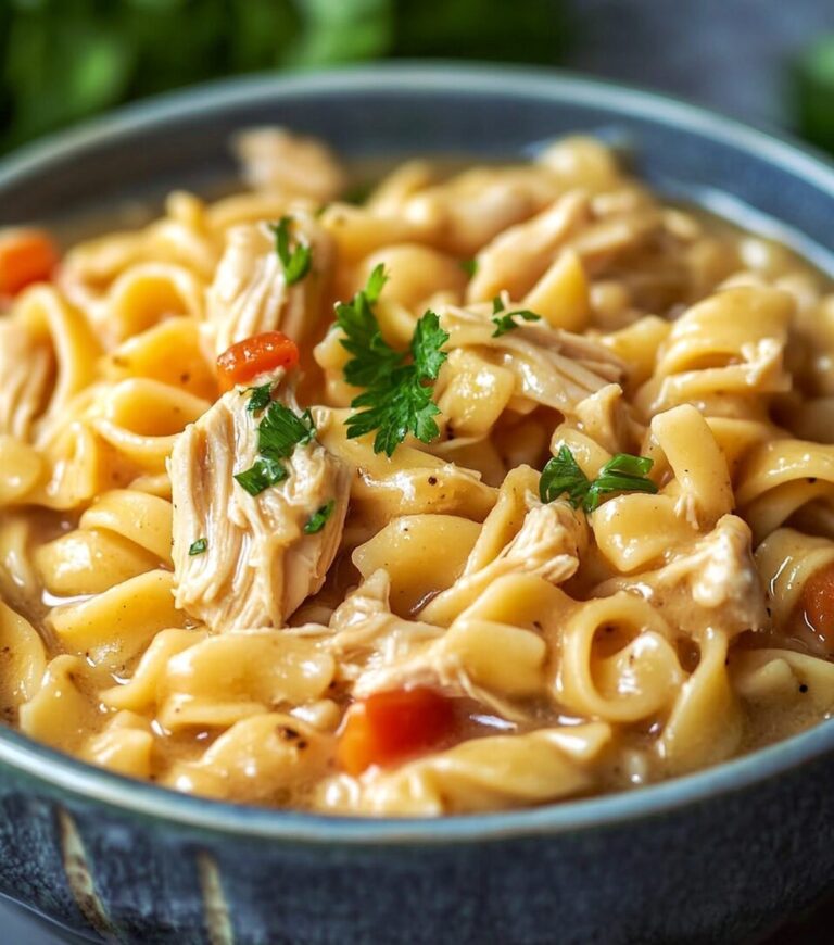 Good Gravy Crock Pot Chicken Noodles Recipe