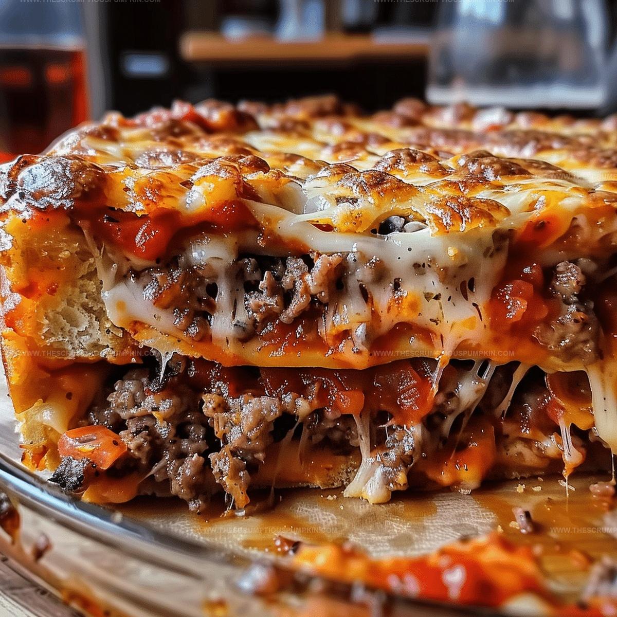 The Pizza Burger Pie Recipe