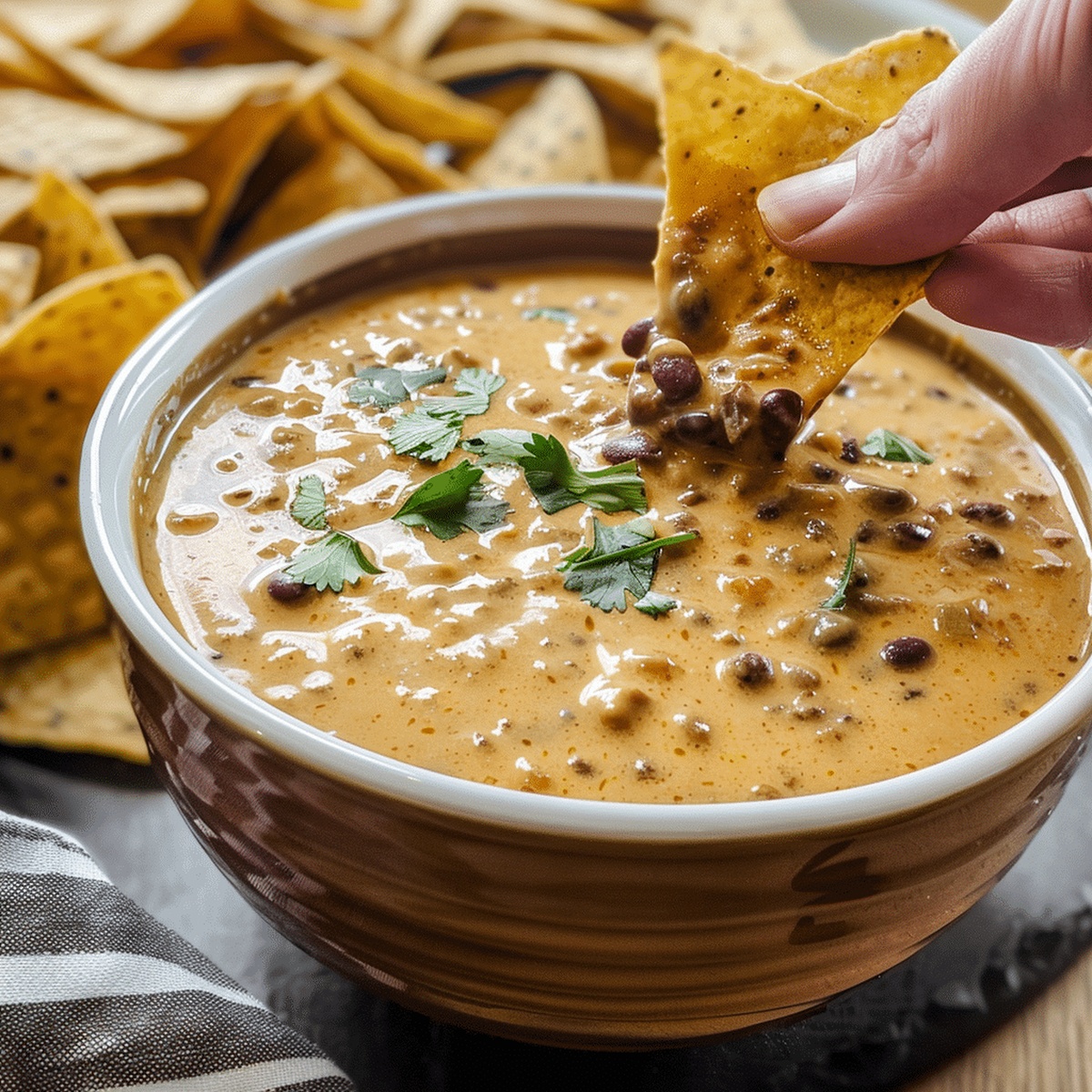 Chili Cheese Dip (Beefy Queso) Recipe