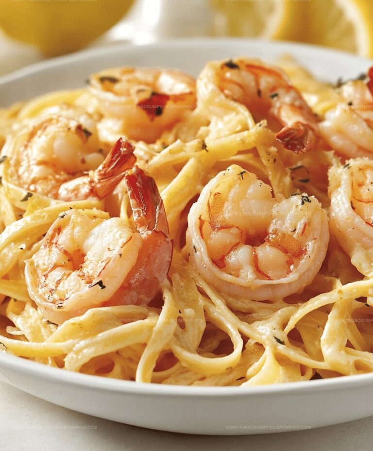 Creamy Lemon Garlic Shrimp Pasta Recipe