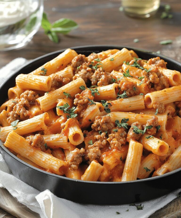 Creamy Sausage Rigatoni Recipe