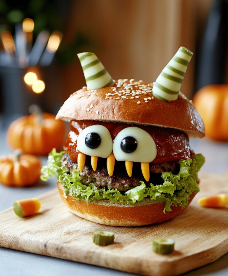Halloween Monster Burgers Recipe